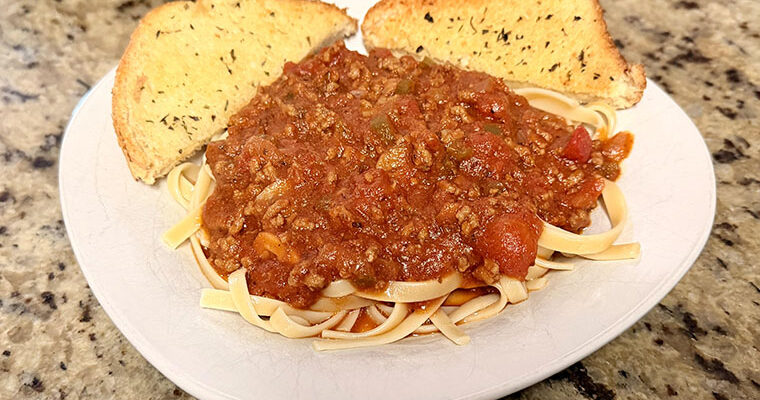 Homemade Spaghetti Meat Sauce Recipe