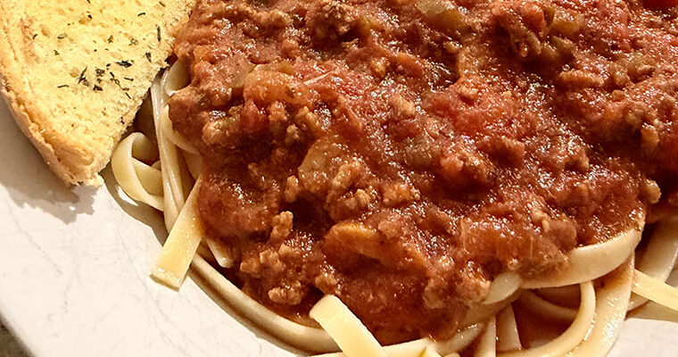 Homemade Spaghetti Meat Sauce Recipe